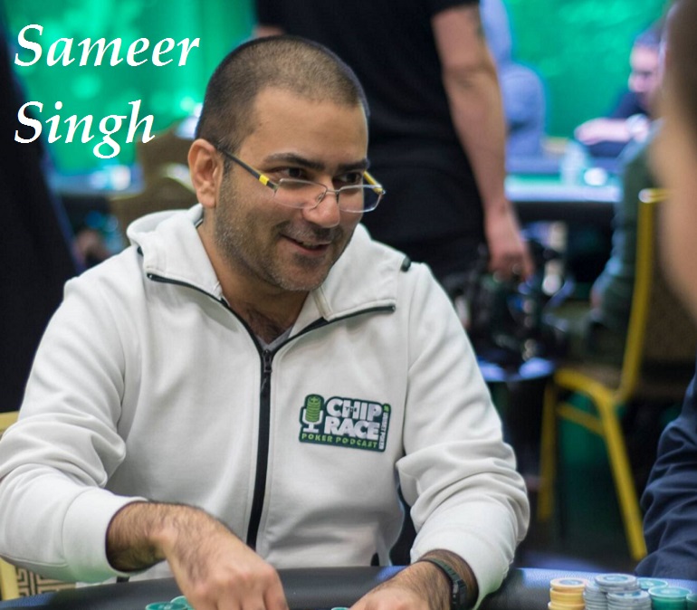 Sameer Singh at 2018 Irish Poker Open ME